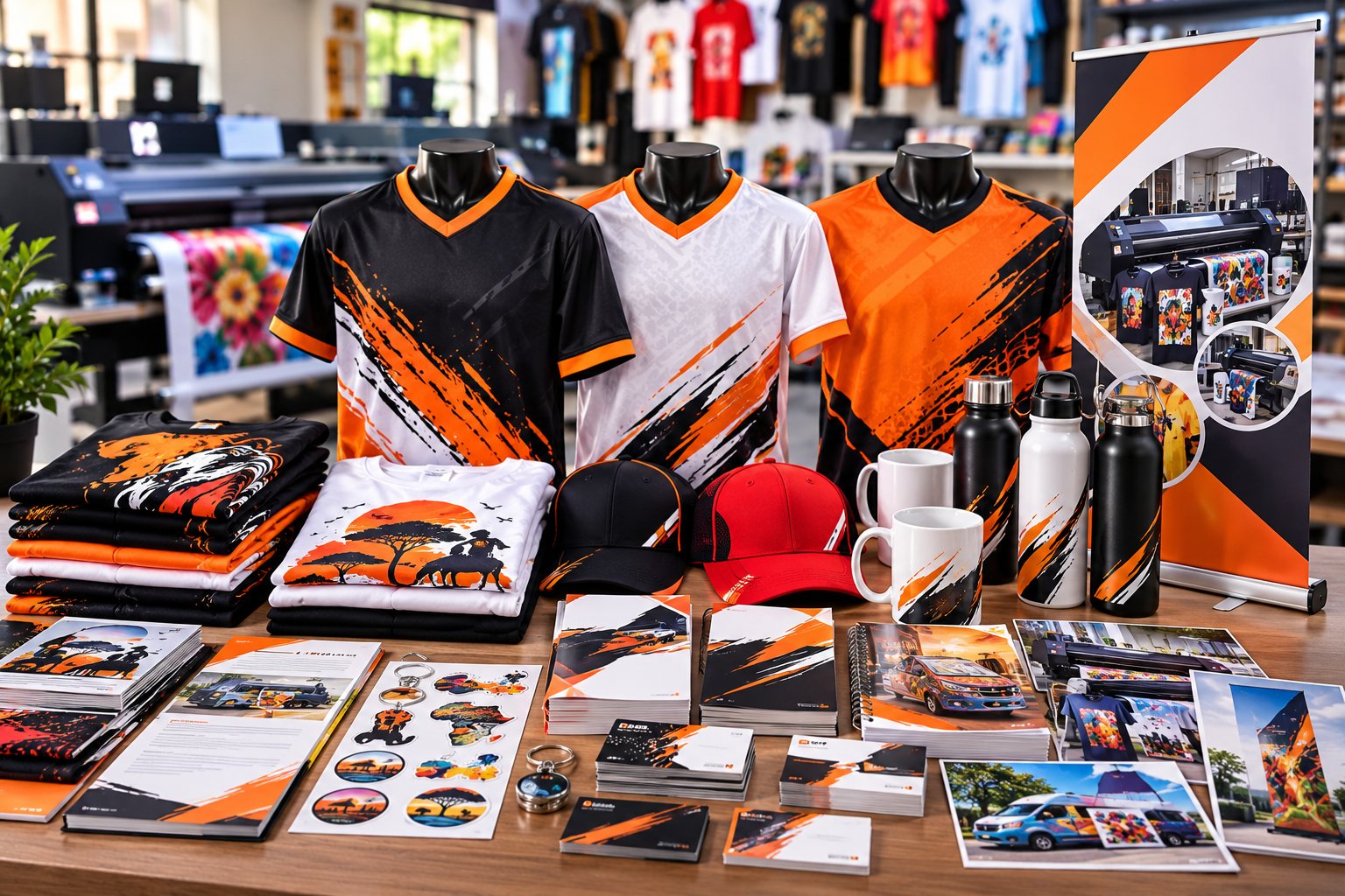 Printed products and branded merchandise