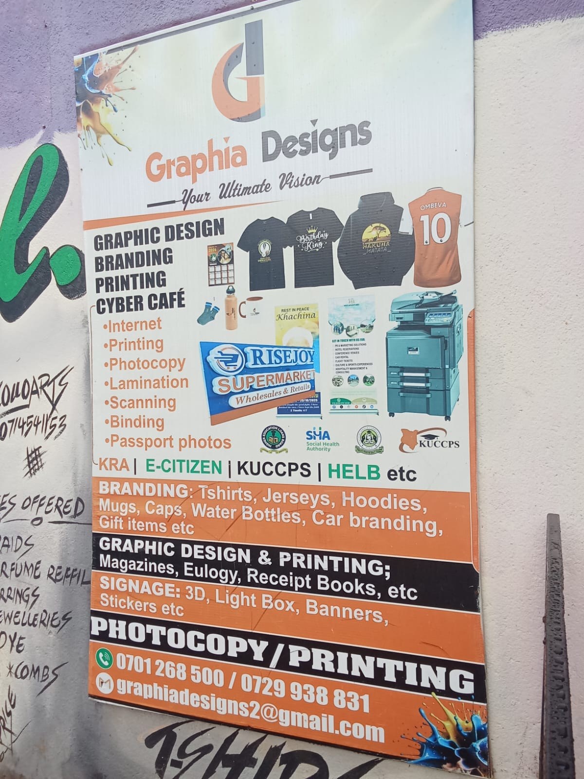 Shopfront signage and business branding